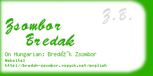 zsombor bredak business card